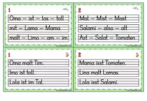 Vorschau - Aufgabenkarten - Abschreibkartei Einsterns Schwester 1. Klasse - Seite 2