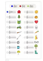 Vorschau - Arbeitsblätter - Materialpaket - (Un)bestimmte Artikel Arbeitsblätter - Deckblatt