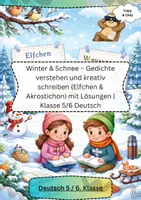Vorschau - Arbeitsblätter - Winter Gedichte Klasse 5/6 Deutsch - Deckblatt