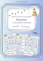 Vorschau - Spiele - Domino Spiel - differenziert - Warten auf den ersten Schnee - Deckblatt