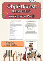 Vorschau - Unterrichtsreihen - Karneval im Kunstunterricht | Objektkunst Klasse 6–8 - Deckblatt