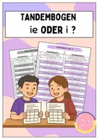 Vorschau - Arbeitsblätter - Tandembogen: ie oder i? (SW+Farbe) - Deckblatt