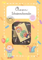 Vorschau - Mal- und Bastelvorlagen - Clown Schwämmchentechnik - Vorlage - Deckblatt