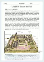 Vorschau - Arbeitsblätter - Klosterleben im Mittelalter – „Ora et labora“ verstehen / Alltag im Kloster: Gebet, Arbeit und Bildung - Seite 1