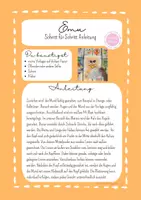 Vorschau - Mal- und Bastelvorlagen - kunterbunter Emu/Strauß - Vorlage - Seite 1