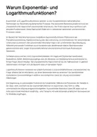 Vorschau - Unterrichtsreihen - Kurvendiskussion von Exponential- und Logarithmusfunktionen – Sek II - Seite 1