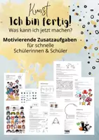 Vorschau - Arbeitsblätter - Ich bin fertig! - Zusatzaufgaben für schnelle Schüler*innen - Kunst - Deckblatt
