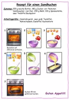Vorschau - Arbeitsblätter - Apfelkuchenrezept und Sandkuchenrezept fertig - Seite 3