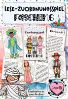 Vorschau - Spiele - Lese-Zuordnungsspiel: Fasching / Karneval / Kostüme - Deckblatt