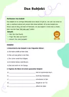 Vorschau - Arbeitsblätter - Materialpaket Satzglieder Arbeitsblätter, h5p, Game - Seite 3