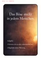 Vorschau - Arbeitsblätter - Das Böse im Menschen - Das Böse in der Bibel - Einstieg - Mind Map, Collage, Arbeitsblätter mit Lösungen (Klasse 8 9 10) - Seite 1