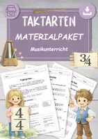 Vorschau - Arbeitsblätter - Materialpaket TAKTARTEN Musikunterricht Musiktheorie - Deckblatt