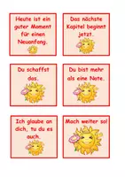 Vorschau - Arbeitsblätter - Mutmacher-Kärtchen zum Zwischenzeugnis - Seite 2