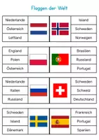 Vorschau - Stationenlernen - Flaggen der Welt: Klammerkarten - Seite 3