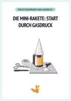 Vorschau - Arbeitsblätter - Gasdruck Mini-Rakete bauen - Experiment und Arbeitsblätter - Deckblatt