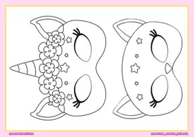 Vista previa - Juegos / Gamificación - Máscaras para colorear - Carnaval - página 3