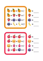 Vorschau - Arbeitsblätter - Rechenquadrate mit Symbolen - Addition im Zahlenraum bis 10 - Seite 2