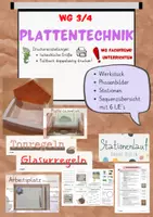 Vorschau - Stundenentwürfe - WG 3/4, Werken und Gestalten, Tonplatte, Plattentechnik - Deckblatt