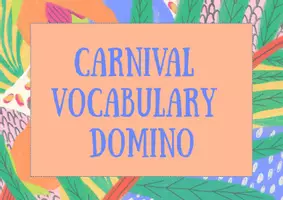 Vista previa - Juegos / Gamificación - CARNIVAL VOCABULARY DOMINO - página 1