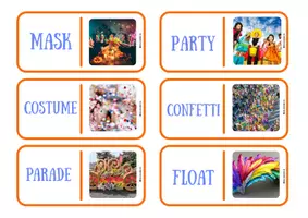 Vista previa - Juegos / Gamificación - CARNIVAL VOCABULARY DOMINO - página 2
