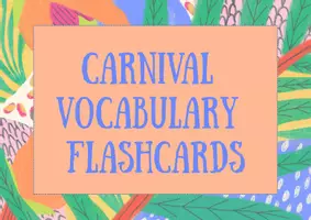 Vista previa - Refuerzo / NEE / Materiales de apoyo - CARNIVAL FLASHCARDS - página 1