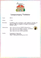 Vorschau - Arbeitsblätter - Frühblüher: Lesespaziergang (Sinnentnehmendes Lesen) - Sachunterricht / Deutsch - Kl. 1/2 - Seite 1