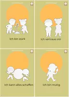 Vorschau - Fördermaterial/Inklusion - Affirmationskarten Set zum Ausmalen - Seite 1
