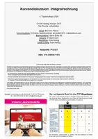 Vorschau - Arbeitsblätter - Kurvendiskussion Integralrechnung | Stammfunktionen, bestimmtes & unbestimmtes Integral, Flächenberechnung | Mathe Klasse 11-13 - Seite 1