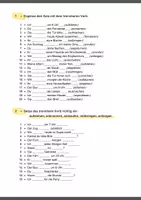 Vorschau - Arbeitsblätter - Deutsch Grammatik A2/B1: trennbare und untrennbare Verben - Seite 2