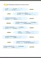 Vorschau - Arbeitsblätter - Deutsch Grammatik A2/B1: trennbare und untrennbare Verben - Seite 3