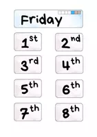 Vorschau - Interaktives Material - Classroom Calendar English version - Tafelkalender - Seite 3