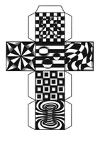 Vorschau - Arbeitsblätter - OP-Art Körpernetze, Kunstprojekt, Vorlagen - Seite 3