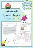 Vorschau - Arbeitsblätter - Arbeitsheft: Lesestrategien erlernen und üben (Klasse 3/4) - Deckblatt