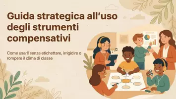 anteprima - Materiale di supporto/inclusione - Guida strategica all'uso degli strumenti compensativi - Pagina di copertina
