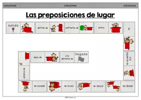 Vorschau - Spiele - Las preposiciones de lugar - Domino-Arbeitsblatt - Seite 2