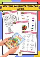 Vista previa - Hojas de trabajo - The coloured elephant STORYTIME WORKSHEETS COLLECTION - Portada