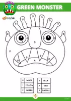 Vista previa - Hojas de trabajo - GREEN MONSTER STORYTIME WORKSHEETS COLLECTION - página 3