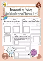 Vorschau - Arbeitsblätter - Malen und Schreiben Faschingsferien/Winterferien - Deckblatt
