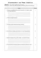 Vorschau - Klassenarbeiten - Klassenarbeit Induktion - Deckblatt