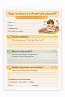 Vorschau - Anderer Materialtyp - Reflexionsbogen Unterrichtsstörung - Deckblatt