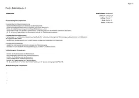 Vorschau - Lehrpläne/Lehrermaterial - Physik - Elektrizitätslehre 3 Arbeitsplan - Deckblatt
