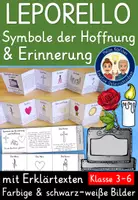 Vorschau - Arbeitsblätter - Symbole der Hoffnung und Erinnerung LEPORELLO Klasse 3-6 (Tod, Sterben, Trauer, Friedhof) - Deckblatt