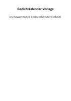 Vorschau - Arbeitsblätter - Gedichte - Girlande, Lernweg, Kalenderplan, Kalendervorlage - Seite 2