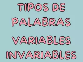Vista previa - Decoración del aula - PÓSTER/ESQUEMAS: Tipos de palabras (castellano) - Portada