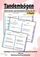 Vorschau - Arbeitsblätter - Tandembögen DaZ Satzstruktur - Deckblatt