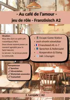 Vorschau - Arbeitsblätter - Au café de l'amour - jeu de rôle - A2 - Deckblatt