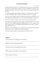Vorschau - Arbeitsblätter - Kurzgeschichte Tuning FS Lernen Ein bisschen schneller_FS - Seite 1