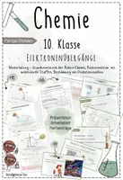 Vorschau - Unterrichtsreihen - Elektronenübergänge (Redox): Redoxreaktionen mit molekularen Stoffen, wässrigen Lösungen, Alkoholen, Aldehyden | Chemie 10 | komplette Unterrichtsreihe | sofort einsetzbar - Seite 1