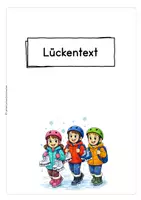 Vorschau - Arbeitsblätter - Bildgeschichte Eislaufplatz – Schreiben lernen ab Klasse 2 | Lückentexte, Zuordnungsaufgaben & Leseübungen - Seite 3