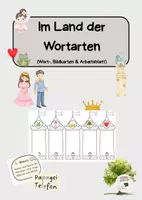 Vorschau - Arbeitsblätter - Im Land der Wortarten "Nomen & Verben" | 2. Klasse - Deckblatt